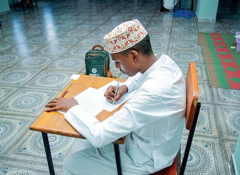 Learners during assessment